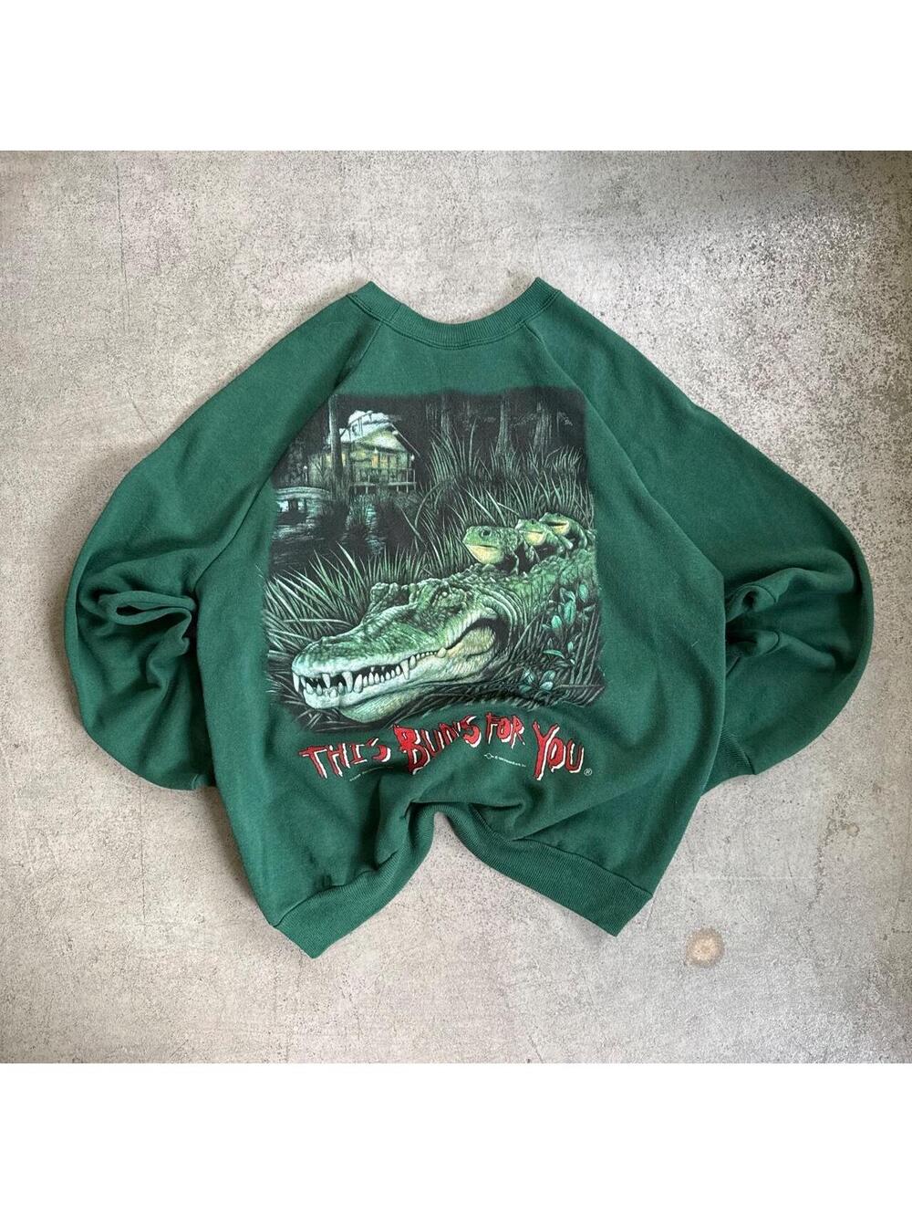 Vintage 90s Budweiser Crocodile  “This Buds for you” Crewneck Sweatshirt